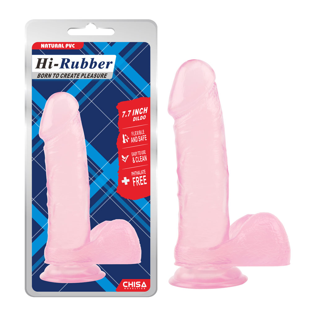 7,7 tums dildo-rosa