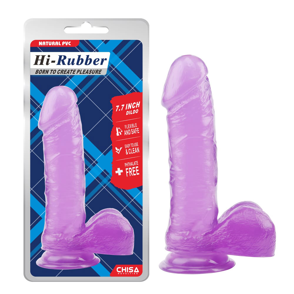 7,7 tums dildo-lila